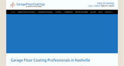 Desktop Screenshot of garagefloorz.com